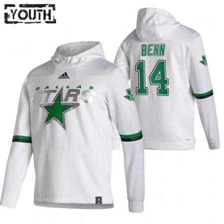 Dallas Stars Jamie Benn 14 2020-21 Reverse Retro Pullover Mikiny Hooded - Dětské